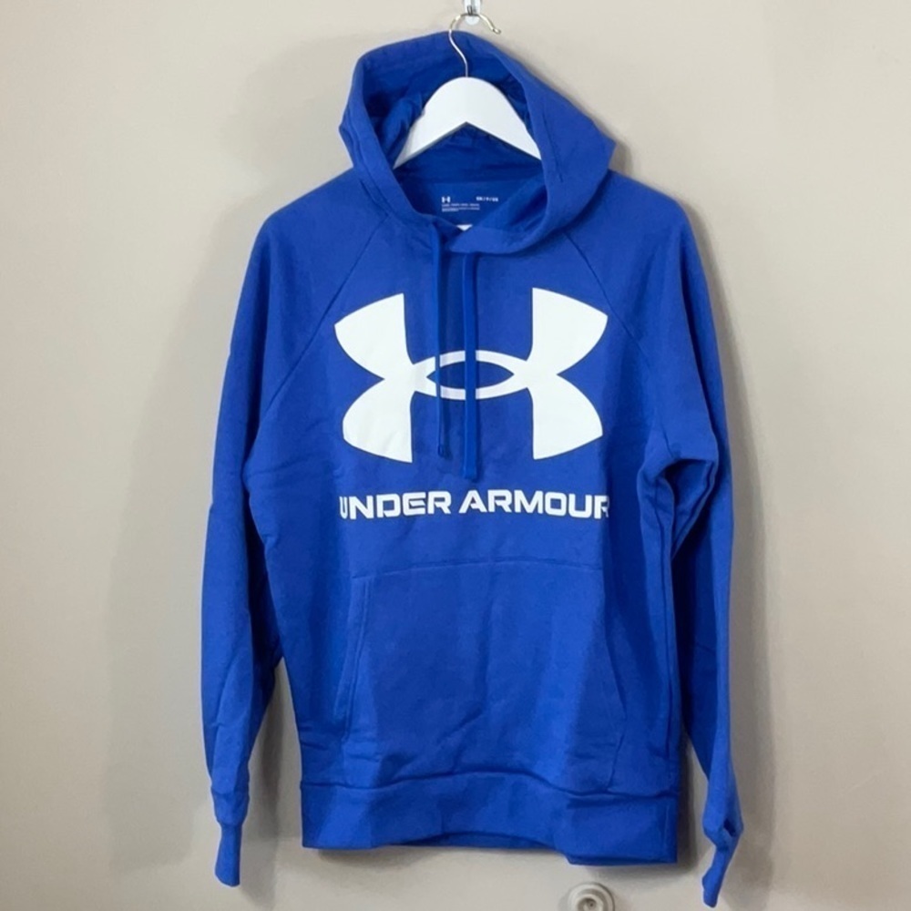 Men's UA Rival Fleece Big Logo Hoodie - Picture 2 of 8